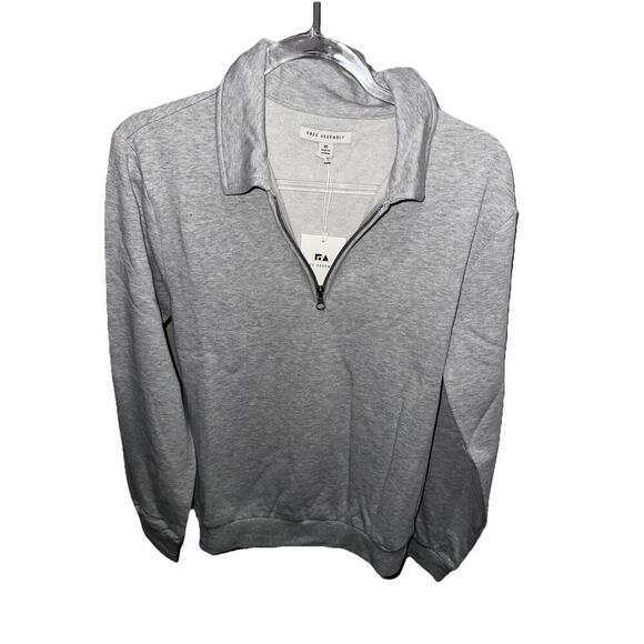 Free Assembly Tops - Free Assembly Women’s Gray Half Zip Pullover Sweatshirt Size XS New With Tags
